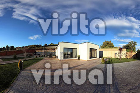 visita 360 a una casa prefabricada